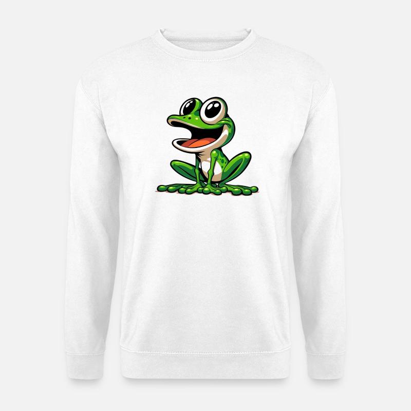 Frosch - Unisex Pullover - Weiß