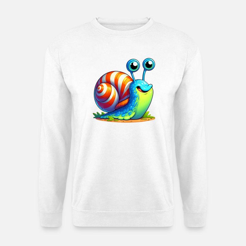 Schnecke - Unisex Pullover - Weiß