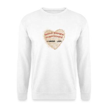 kwongne - love - Unisex Pullover - Weiß - Vorne