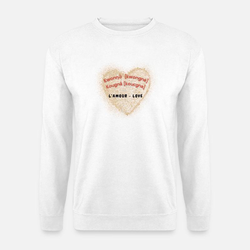 kwongne - love - Unisex Pullover - Weiß