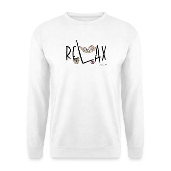 Phil and Paw - Relax - Unisex Pullover - Weiß - Vorne