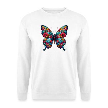 Papillon - Sweat-shirt Unisexe - blanc - Devant