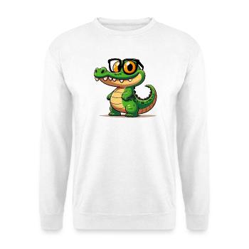 Alligator Crocodile - Unisex Sweatshirt - white - Front