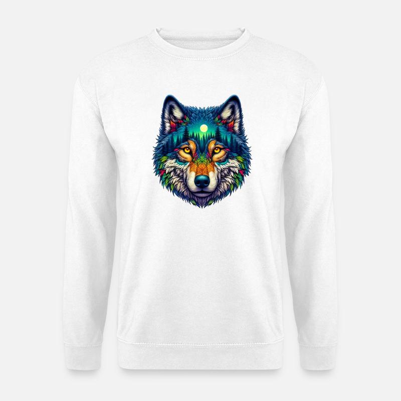 Wolf - Unisex Sweatshirt - white