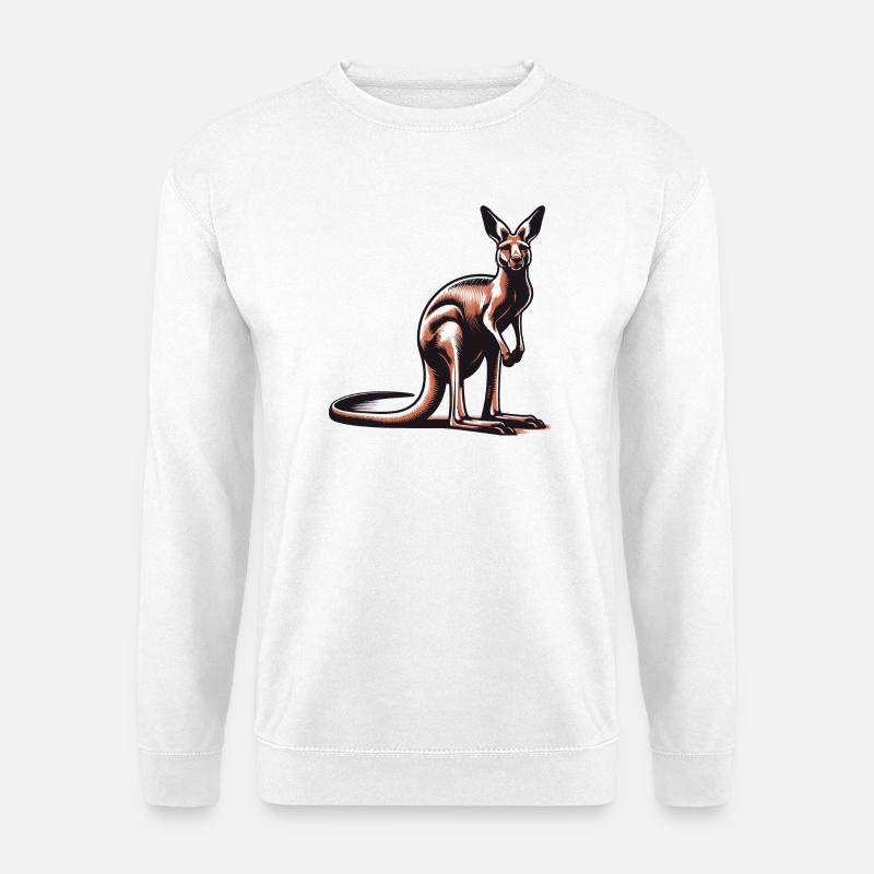 Känguru - Unisex Pullover - Weiß