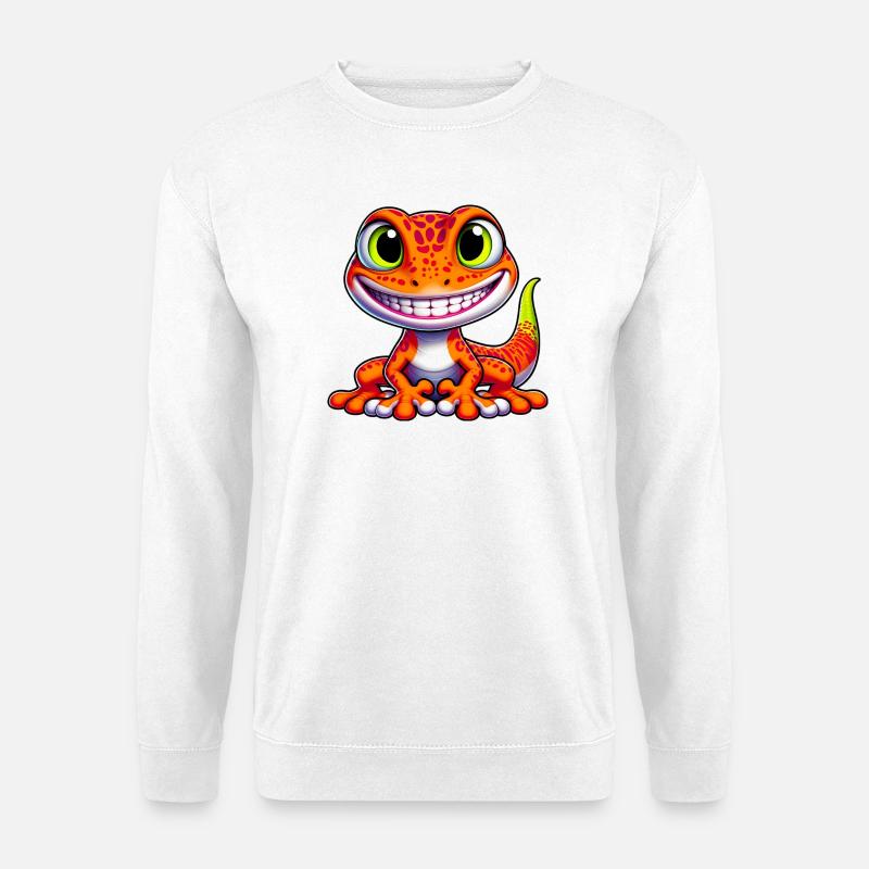 Gecko - Sweat-shirt Unisexe - blanc