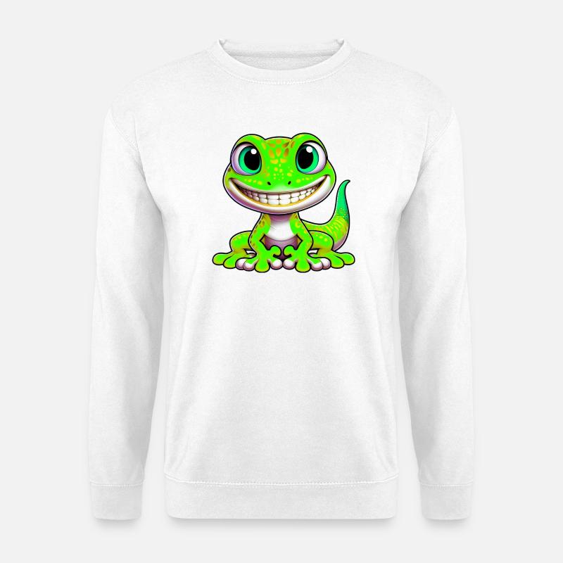Gecko - Unisex Pullover - Weiß