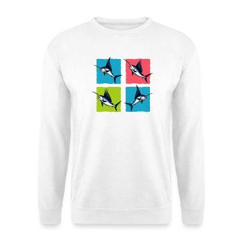 Schwertfisch - Unisex Pullover - Weiß - Vorne