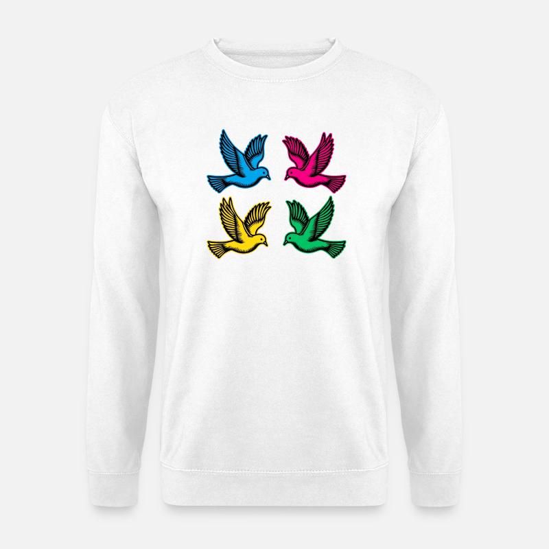 Tauben - Unisex Pullover - Weiß