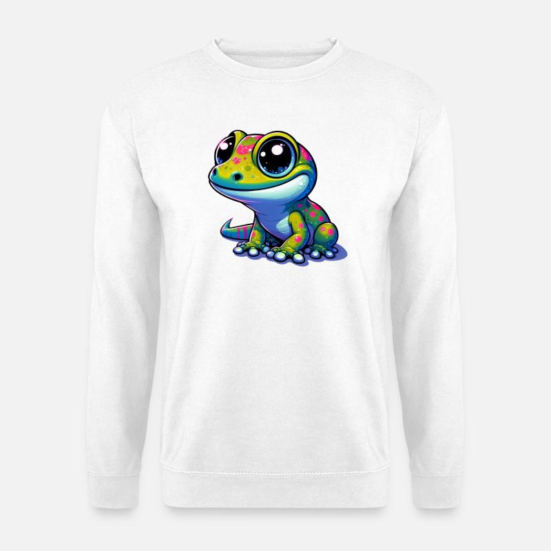 Gecko - Unisex Pullover - Weiß