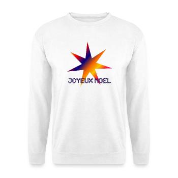 WEIHNACHTEN. FROHE WEIHNACHTEN. FROHE WEIHNACHTEN. NEUJAHRSTAG - Unisex Pullover - Weiß - Vorne