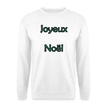 CHRISTMAS. MERRY CHRISTMAS. FIR. HAPPY NEW YEAR - Unisex Sweatshirt - white - Front
