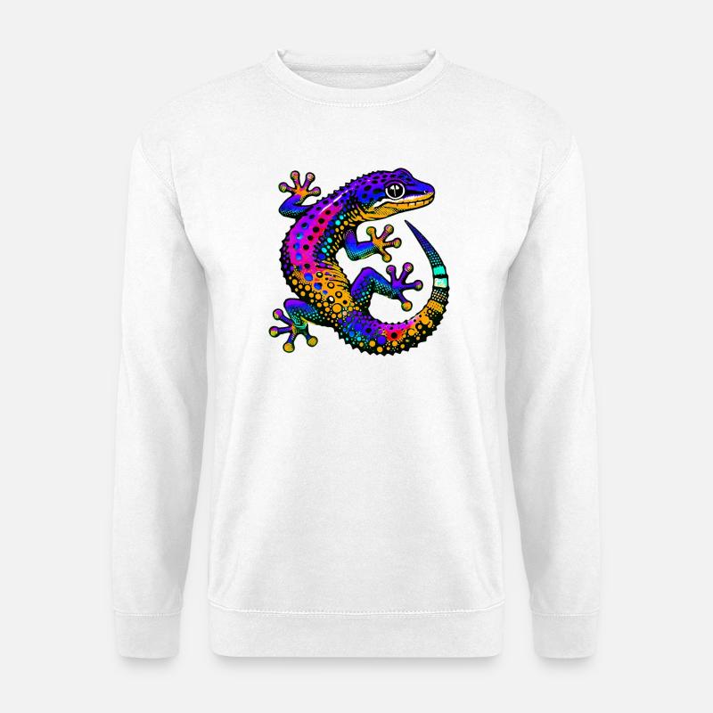 Gecko - Unisex Pullover - Weiß