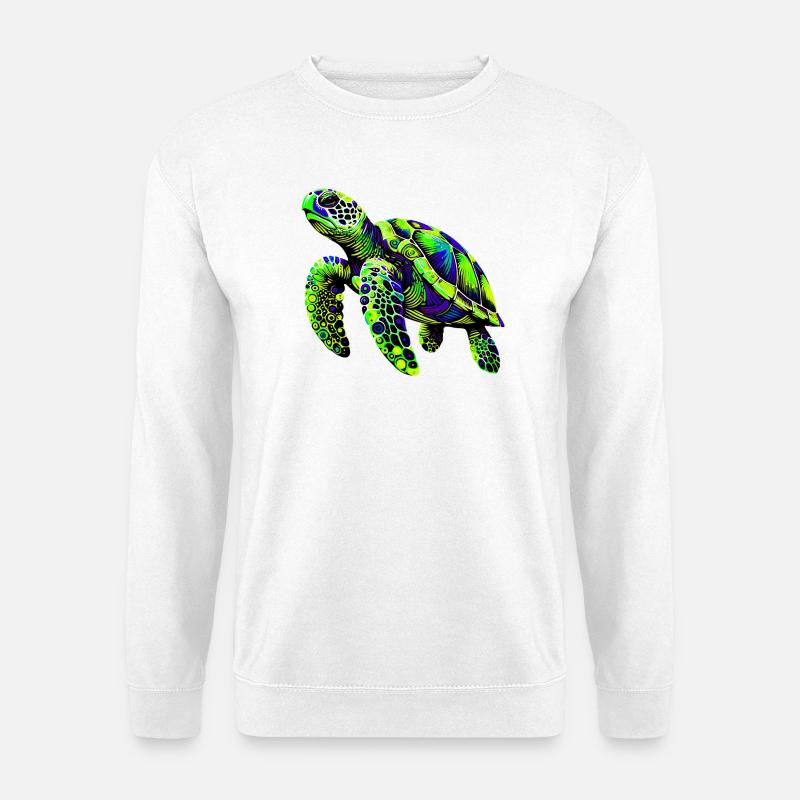 Schildkröte - Unisex Pullover - Weiß