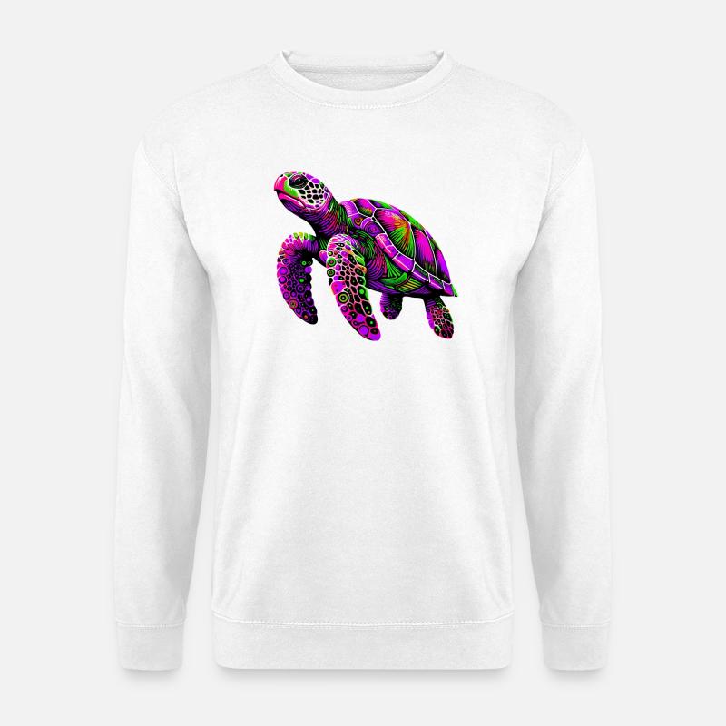 Schildkröte - Unisex Pullover - Weiß