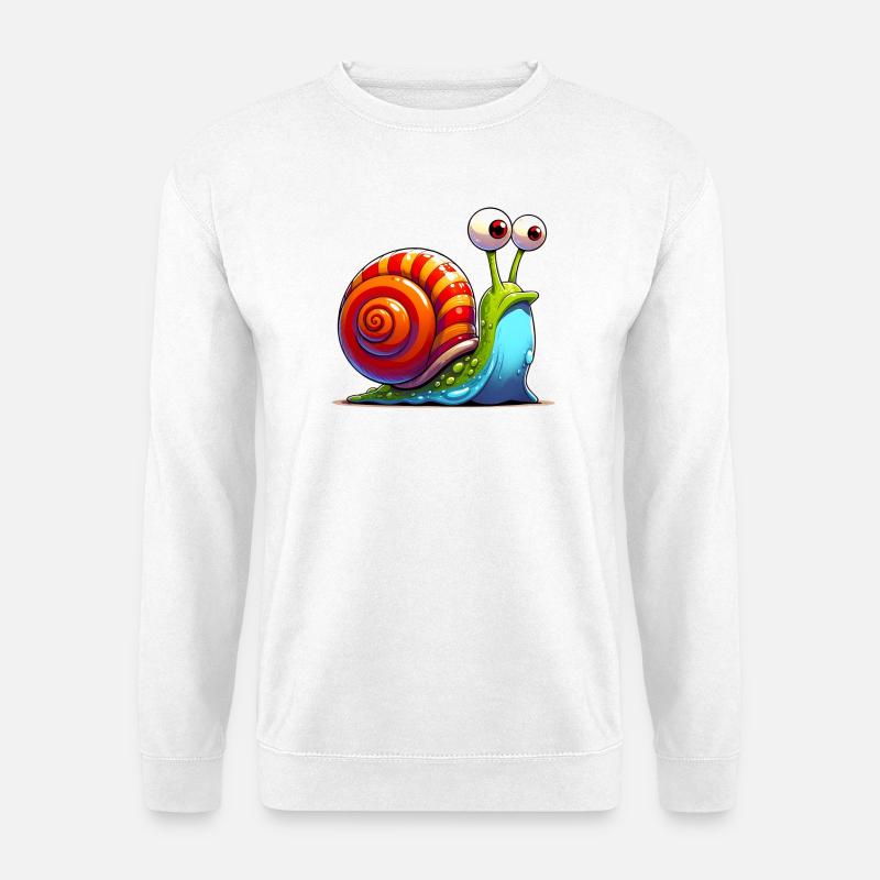 Schnecke - Unisex Pullover - Weiß