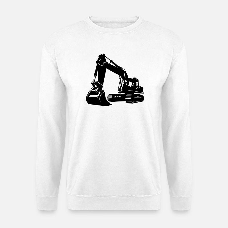 Bagger / excavator - Unisex Pullover - Weiß