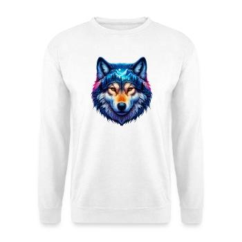Wolf - Unisex Pullover - Weiß - Vorne