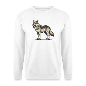 Wolf - Unisex Sweatshirt - white - Front
