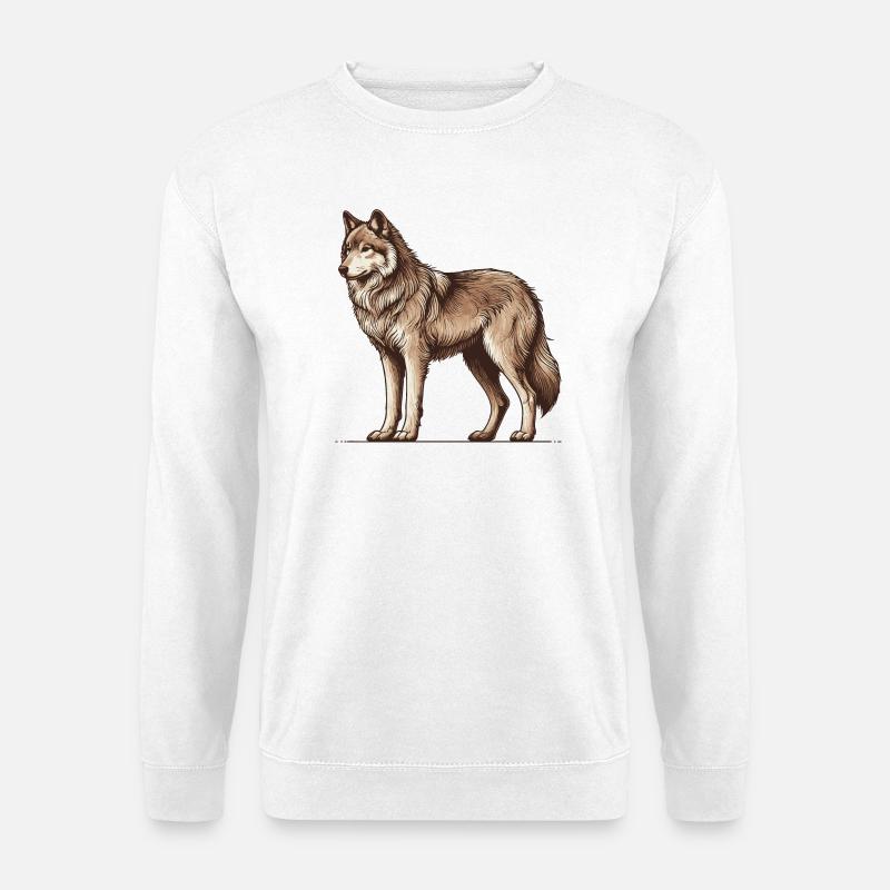 Wolf - Unisex Sweatshirt - white