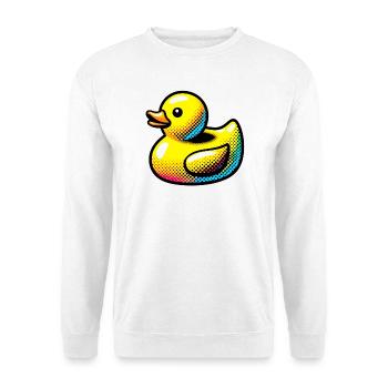 Ente Ente Ente Ente Ente - Unisex Pullover - Weiß - Vorne