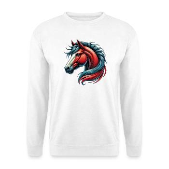 Cheval - Sweat-shirt Unisexe - blanc - Devant