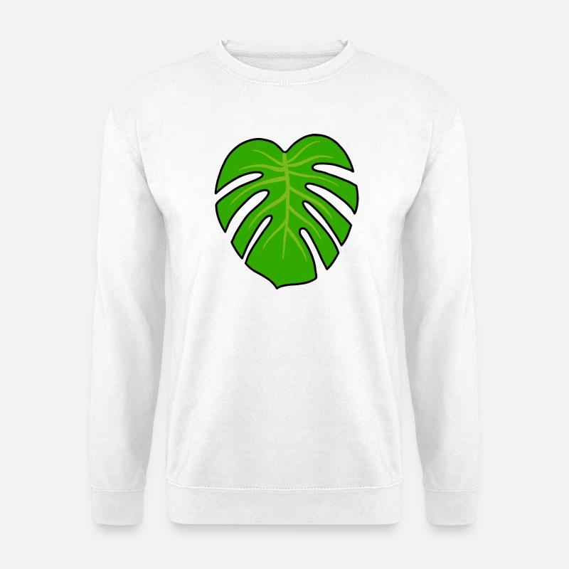 Monstera Pflanze - Unisex Pullover - Weiß