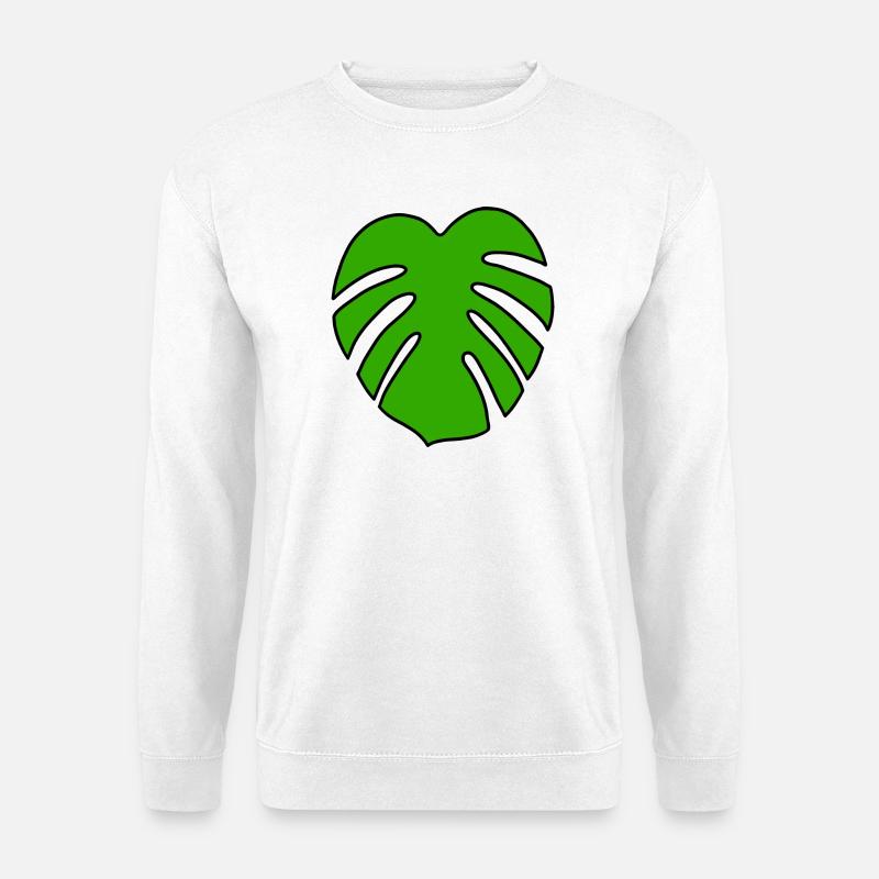 Monstera Pflanze - Unisex Pullover - Weiß
