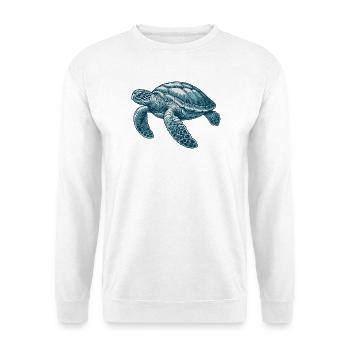 Tortue marine - Sweat-shirt Unisexe - blanc - Devant