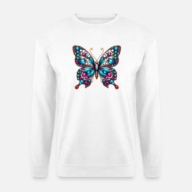 Schmetterling - Unisex Pullover - Weiß