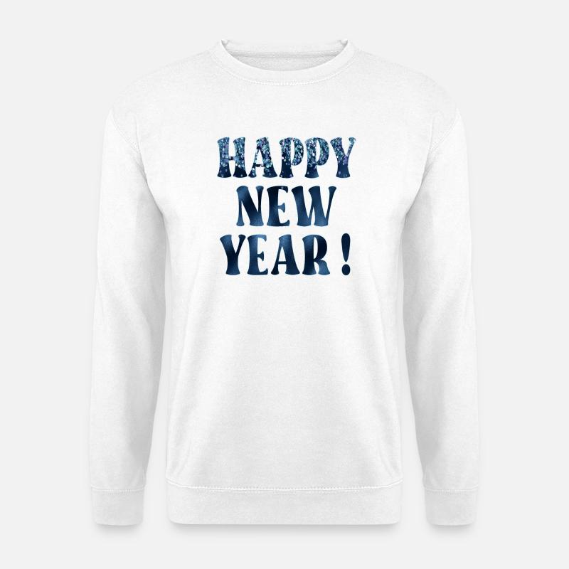 FROHES NEUES JAHR PARTY - Unisex Pullover - Weiß