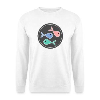 FISH. SARDINE. APRIL FOOL. SEA. OCEAN - Unisex Sweatshirt - white - Front