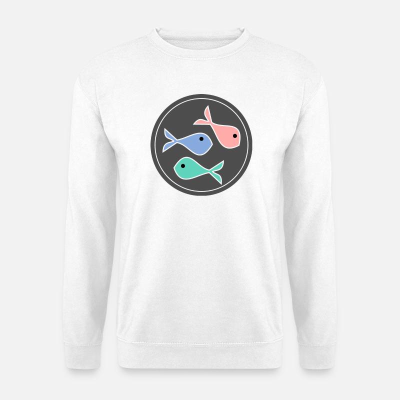FISCH. SARDINE. APRILSCHERZ. MEER. OZEAN - Unisex Pullover - Weiß