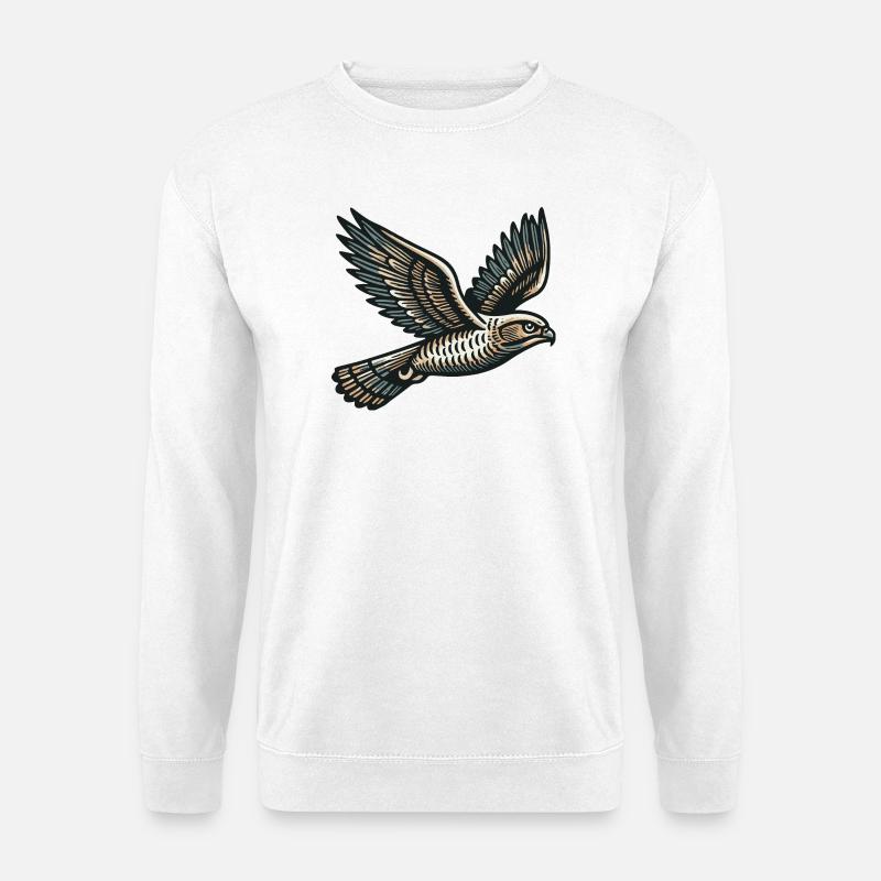 Habicht - Unisex Pullover - Weiß