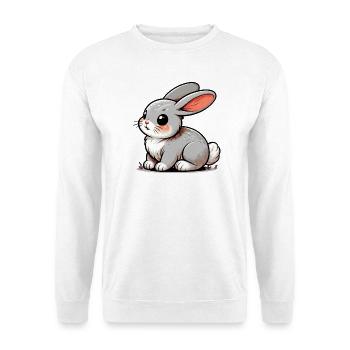 Lapin - Sweat-shirt Unisexe - blanc - Devant