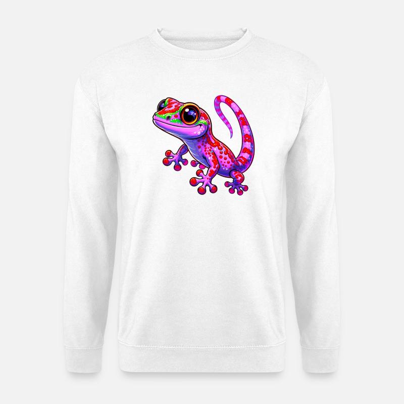 Gecko - Unisex Pullover - Weiß