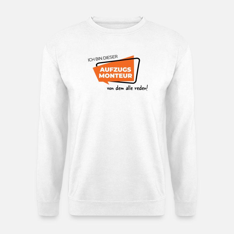 Aufzugsmonteur - Unisex Pullover - Weiß