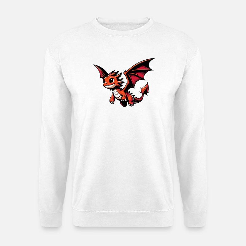 Drache - Unisex Pullover - Weiß