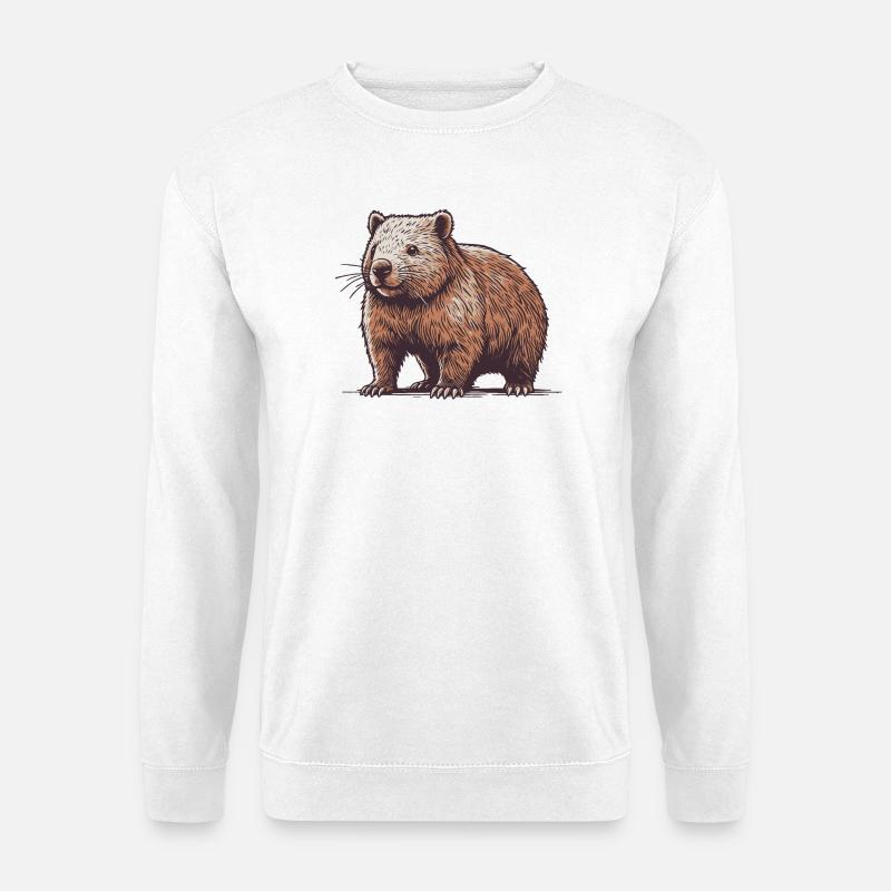 Wombat - Unisex Sweatshirt - white