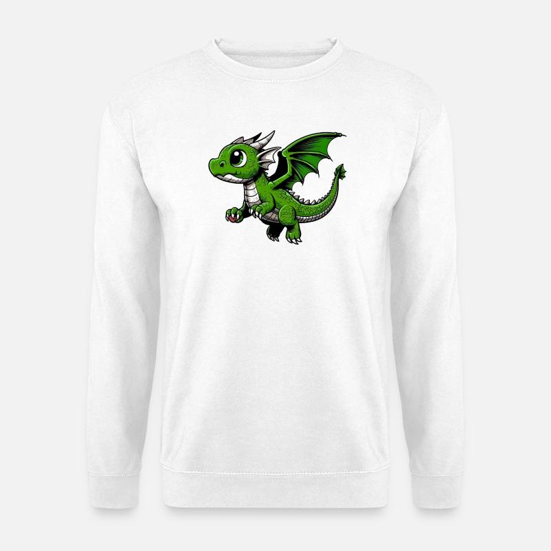 Drache - Unisex Pullover - Weiß