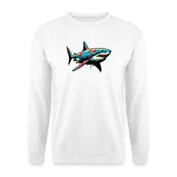 Hai - Unisex Pullover - Weiß - Vorne