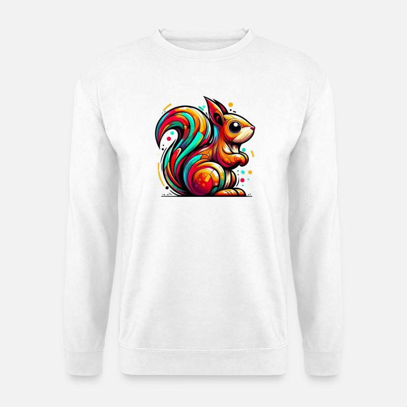 Eichhörnchen - Unisex Pullover - Weiß