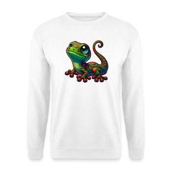Gecko - Unisex Pullover - Weiß - Vorne