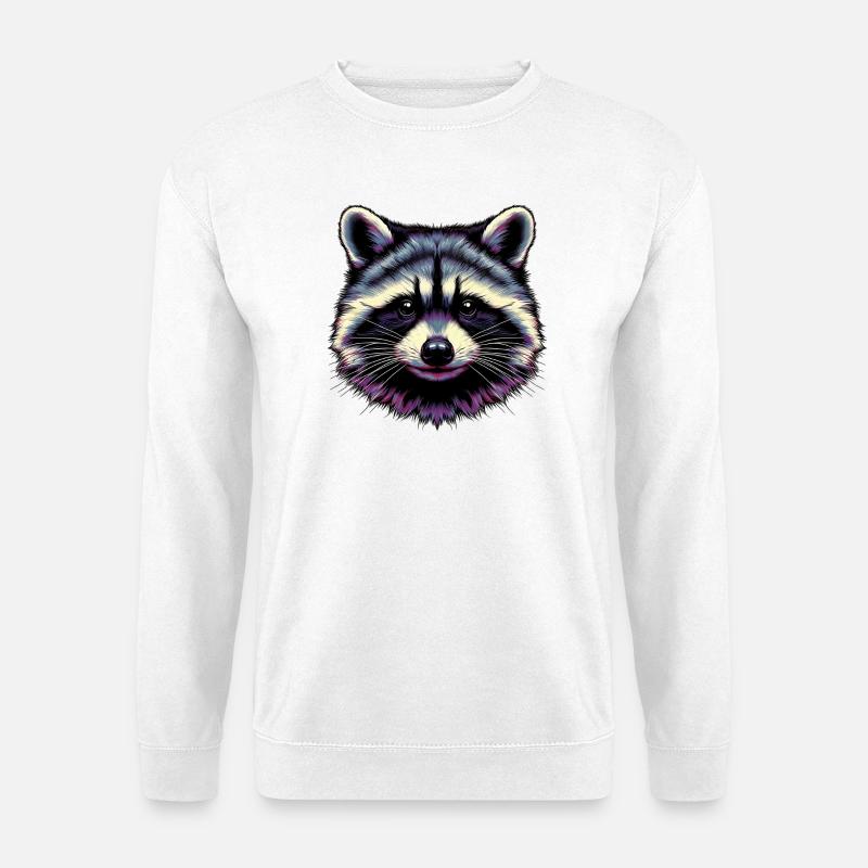 Waschbär - Unisex Pullover - Weiß