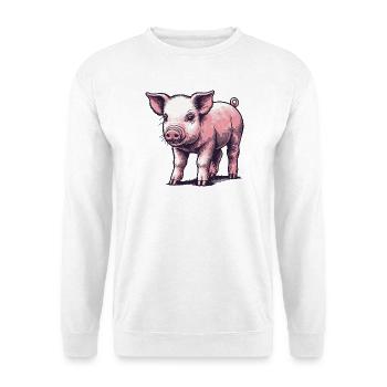 Ferkel - Unisex Pullover - Weiß - Vorne