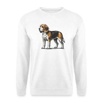Beagle - Unisex Pullover - Weiß - Vorne