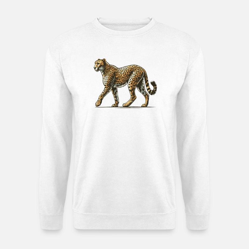 Guépard - Sweat-shirt Unisexe - blanc