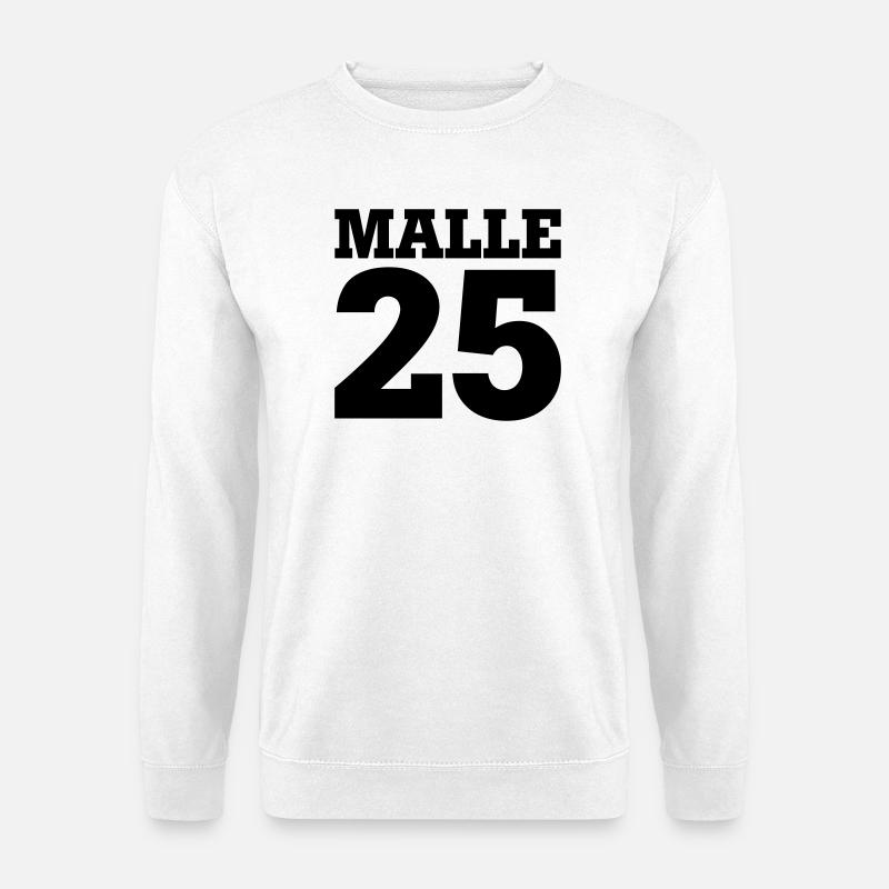 Malle 25 - Unisex Pullover - Weiß