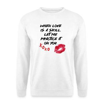 Love Saying Ability Valentine's Day - Unisex Sweatshirt - white - Front