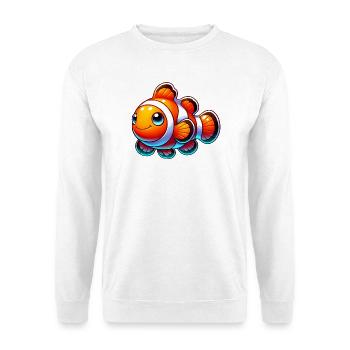 Clownfisch - Unisex Pullover - Weiß - Vorne